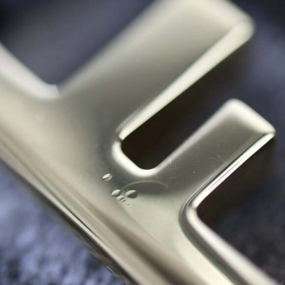 FENDI Gray Leather Zucca Pochette Shoulder Bag - Picture 7 of 9